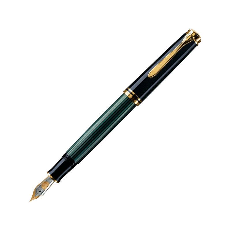 Estilográfica Pelikan Souverän M800 Black-Green