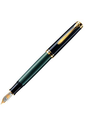 Estilográfica Pelikan Souverän M400 Black-Green